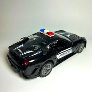 ماشین کنترلی شارژی پلیس مشکی مقیاس 1:16 Remote Control RC Police Car UD2502A_اسباب بازی